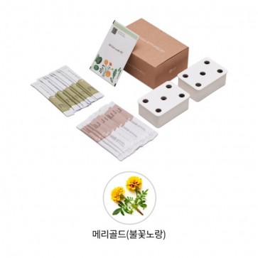 LG 틔운 미니용 씨앗키트 패키지 (메리골드 불꽃노랑)